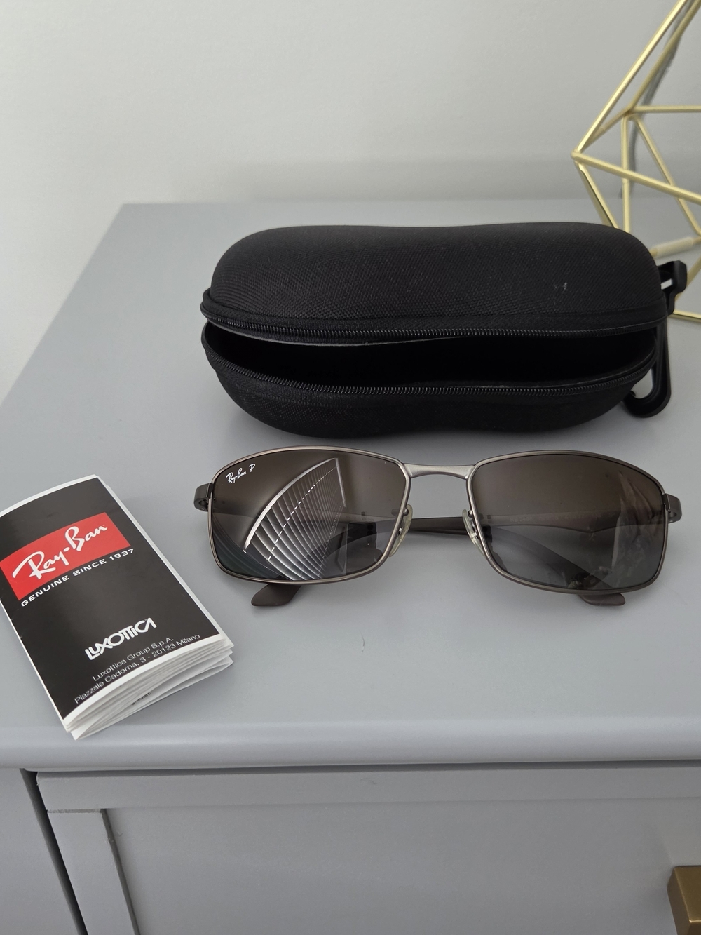Ray-Ban Men’s Metal Sunglasses - Brown and Gray